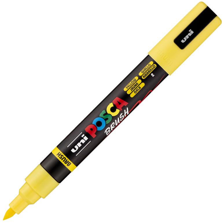 POSCA PC-5BR - Semi-Flexible Brush Tip Marker Pens