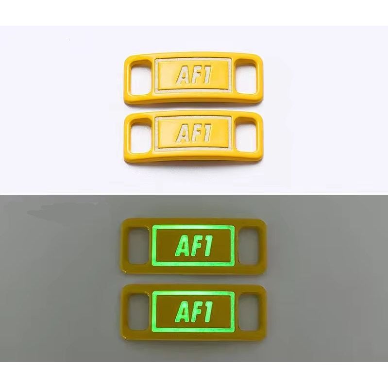SneakerScience Glow in the Dark AF1 Lace Tags - (Yellow) – Sneaker Science