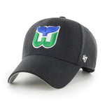 '47 Brand MVP Sure Shot Vintage NHL Hartford Whalers Snapback Cap - Black