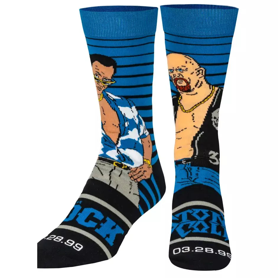 ODD SOX - The Rock vs Stone Cold Legendary Matches Socks