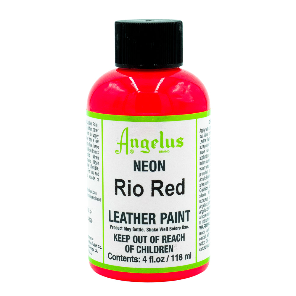 Angelus Acrylic Leather Paint - Neon Rio Red