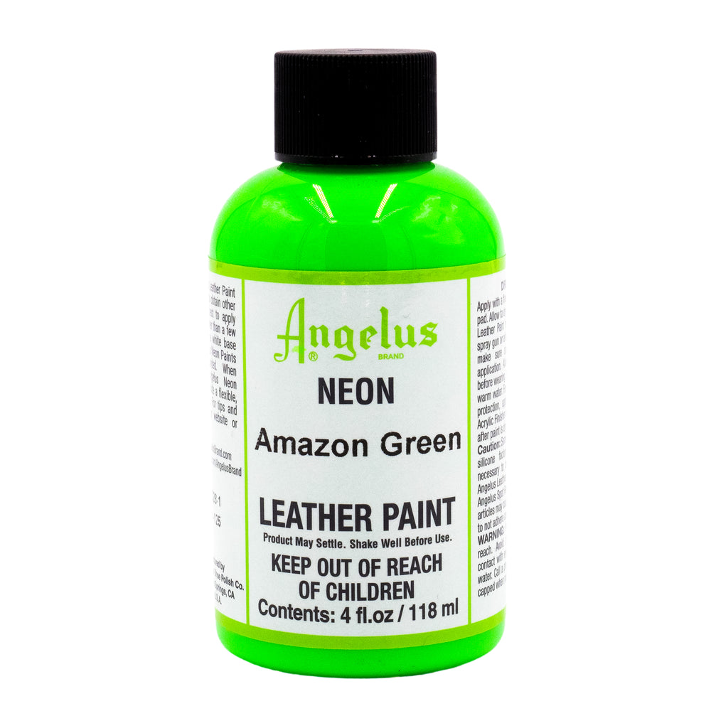 Angelus Acrylic Leather Paint - Neon Amazon Green