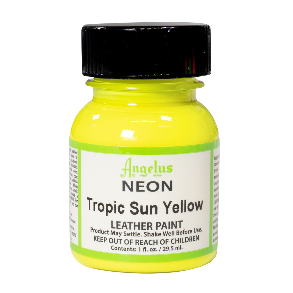 Angelus Acrylic Leather Paint - Neon Tropic Sun Yellow