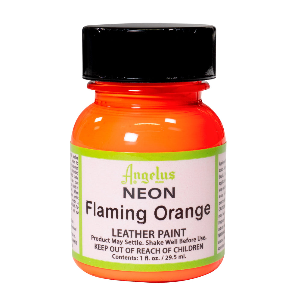 Angelus Acrylic Leather Paint - Neon Flaming Orange