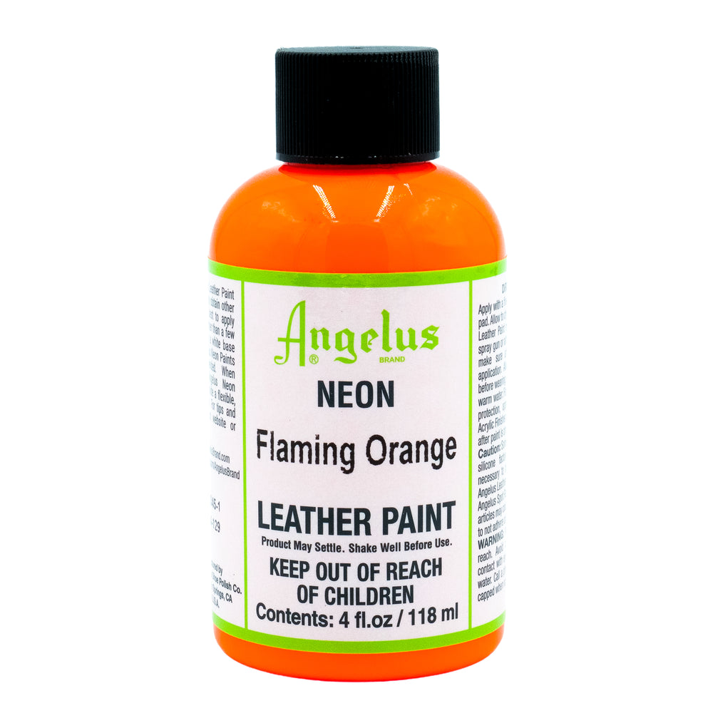 Angelus Acrylic Leather Paint - Neon Flaming Orange
