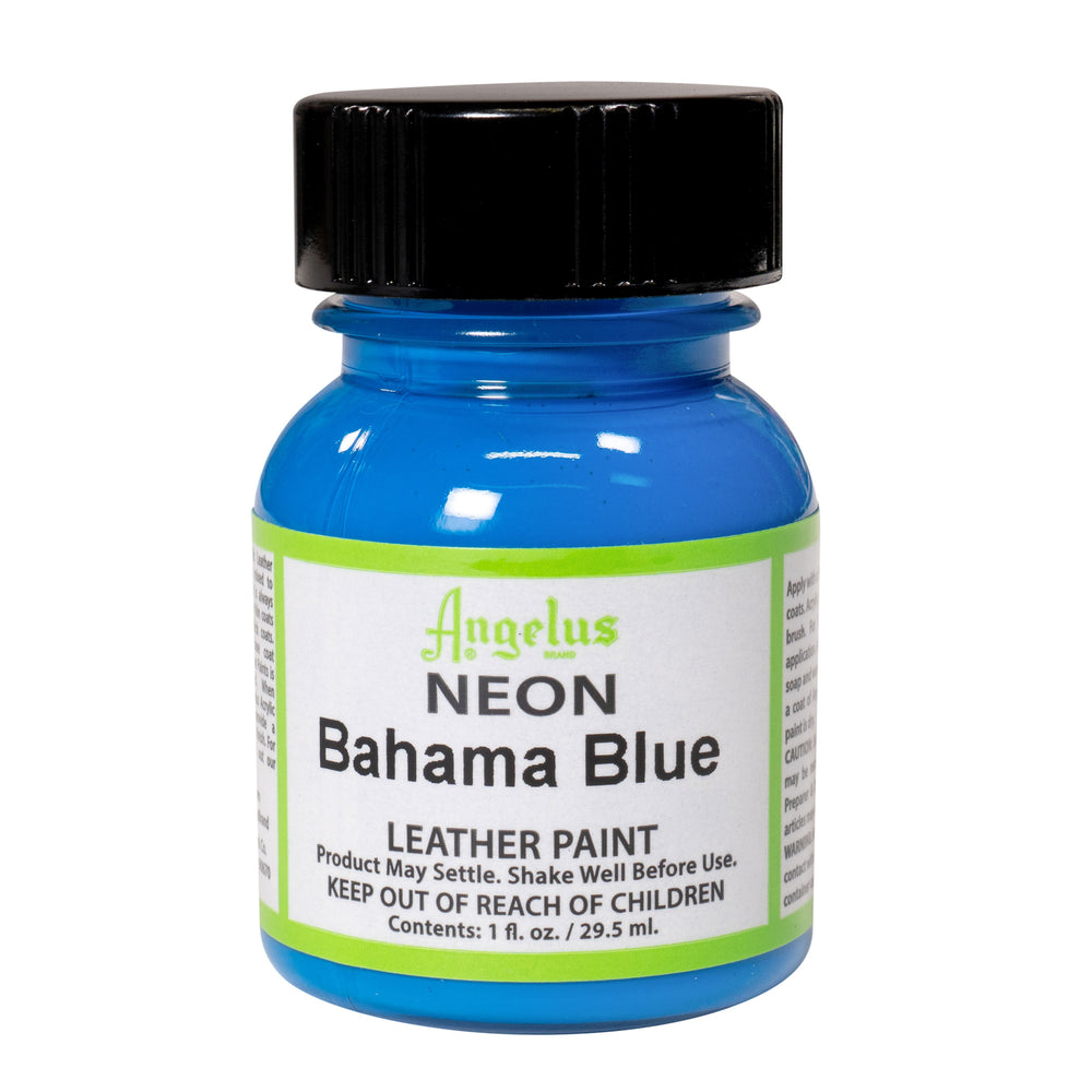 Angelus Acrylic Leather Paint - Neon Bahama Blue