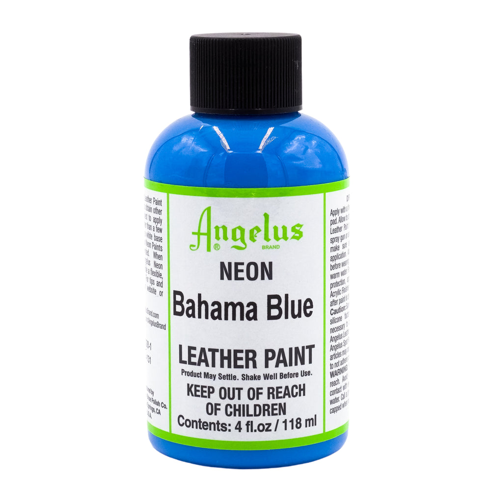 Angelus Acrylic Leather Paint - Neon Bahama Blue