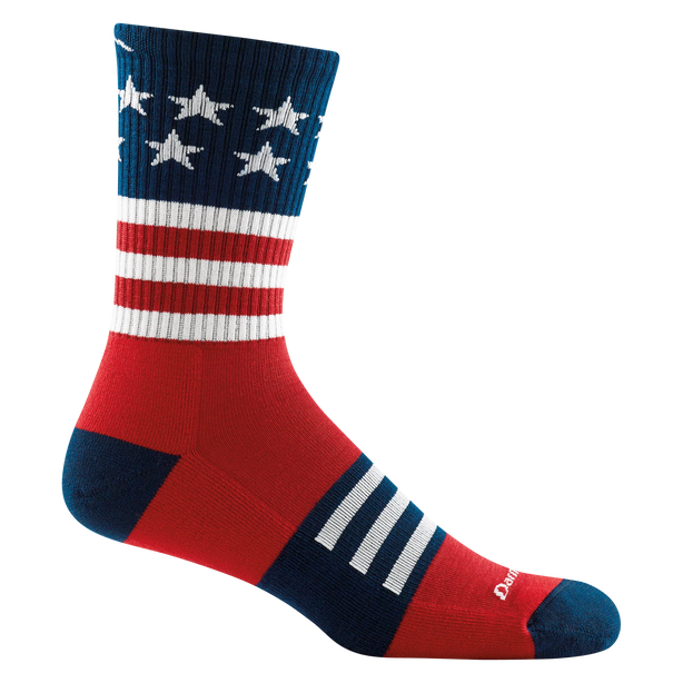 Darn Tough - Men's Captain Stripe Micro Crew Lightweight Hiking Socks