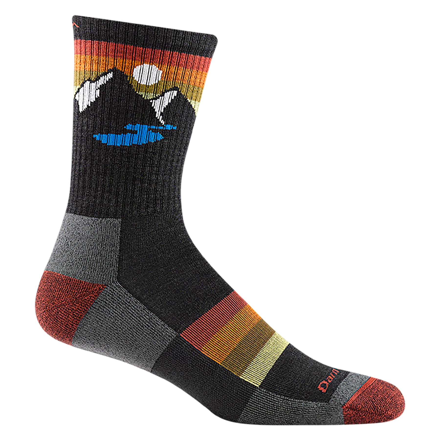 Darn Tough - Men's Sunset Ridge Micro Crew Lightweight Hiking Socks (Charcoal)