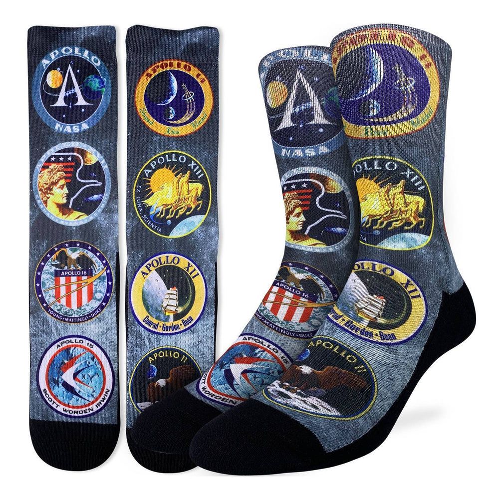 Good Luck Sock - Apollo Mission Patches Socks