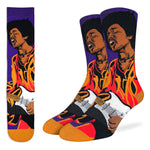 Good Luck Sock - Jimi Hendrix Rocking Out Socks