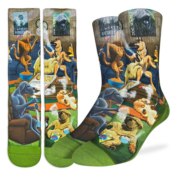 Good Luck Sock - Dogs Smoking Socks