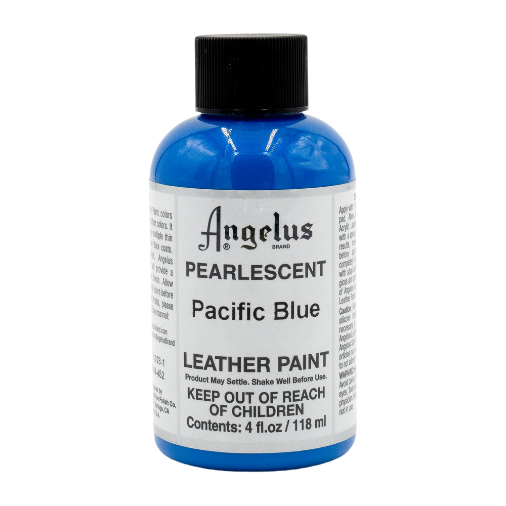 Angelus Acrylic Leather Paint - Pearlescent Pacific Blue