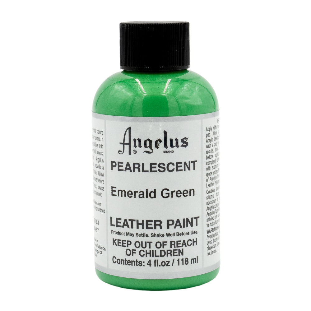 Angelus Acrylic Leather Paint - Pearlescent Emerald Green