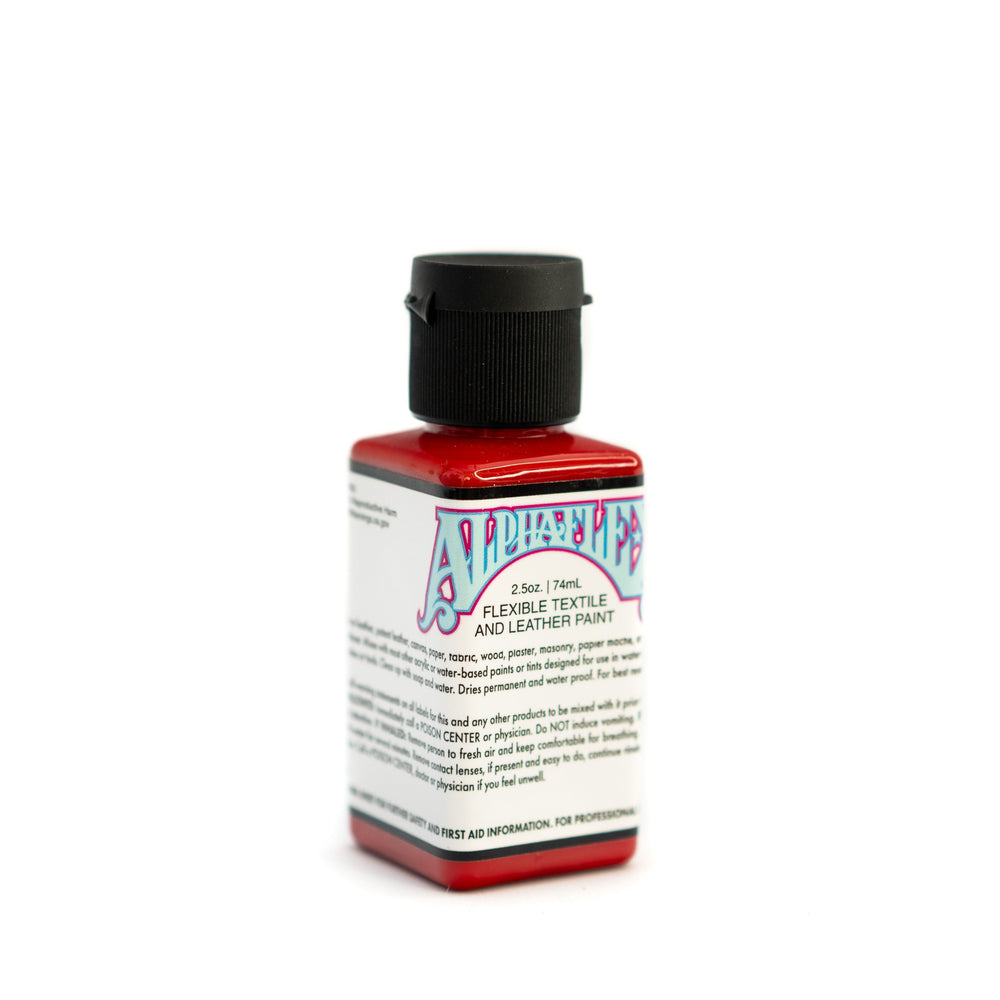 AlphaFlex Flexible Textile & Leather Paint - Alpha Red