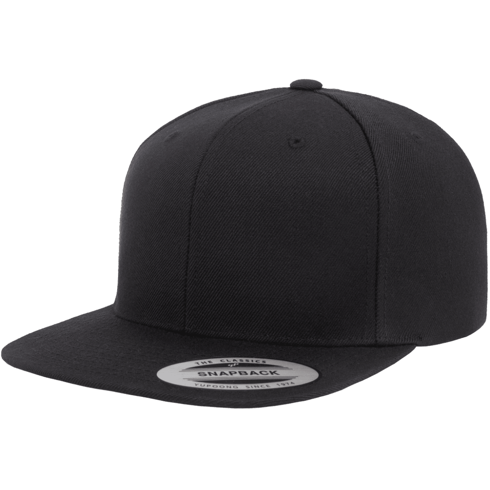 YP Classics Premium Snapback Cap - Black