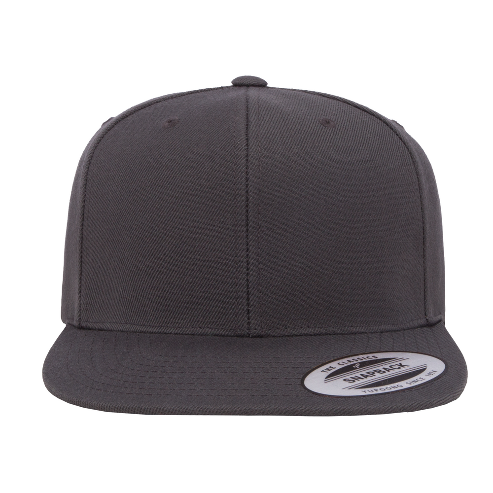 YP Classics Premium Snapback Cap - Dark Grey