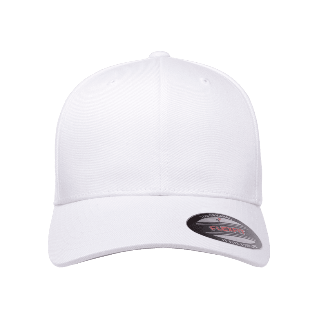 Flexfit Curved Peak Cap - White
