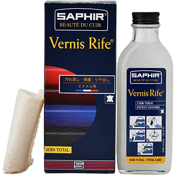 Saphir Vernis Rife Patent Leather Cleaner & Cloth