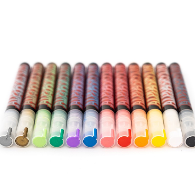 Alphakrylik Paint Marker Pen - 12 PACK