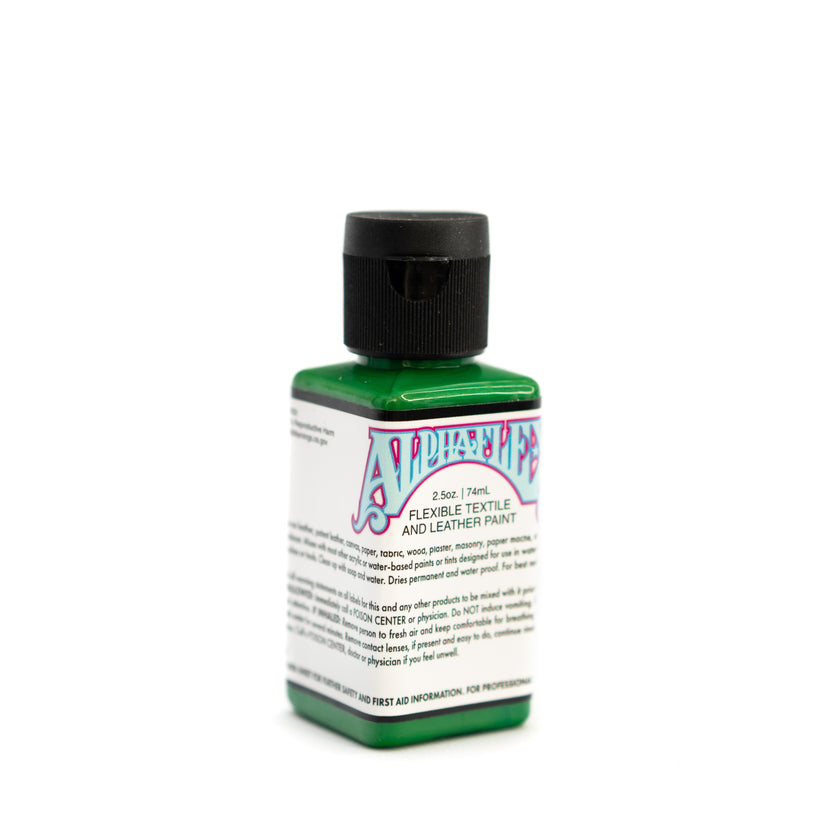 AlphaFlex Flexible Textile & Leather Paint - Bright Green (Alpha Green)