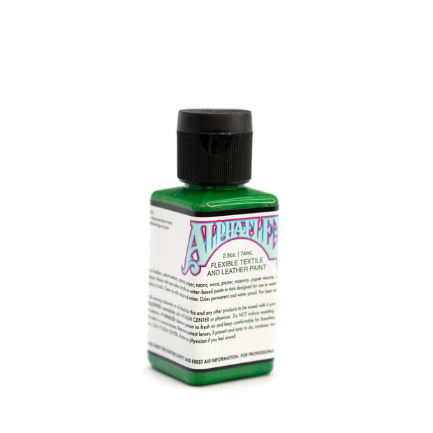 AlphaFlex Flexible Textile & Leather Paint - Bright Green (Alpha Green)