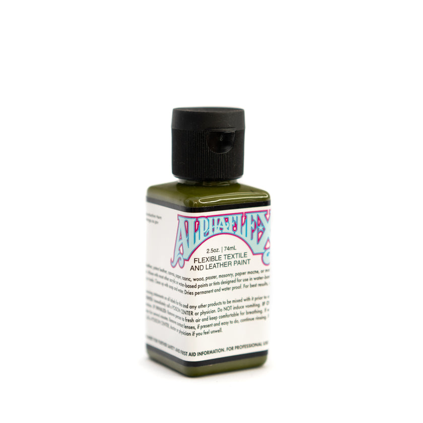 AlphaFlex Flexible Textile & Leather Paint - Army Green