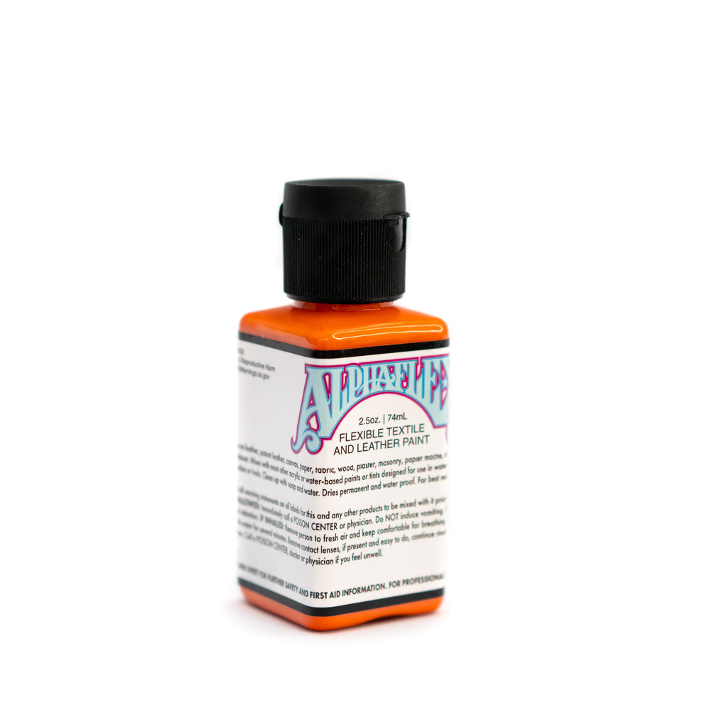AlphaFlex Flexible Textile & Leather Paint - Dark Orange