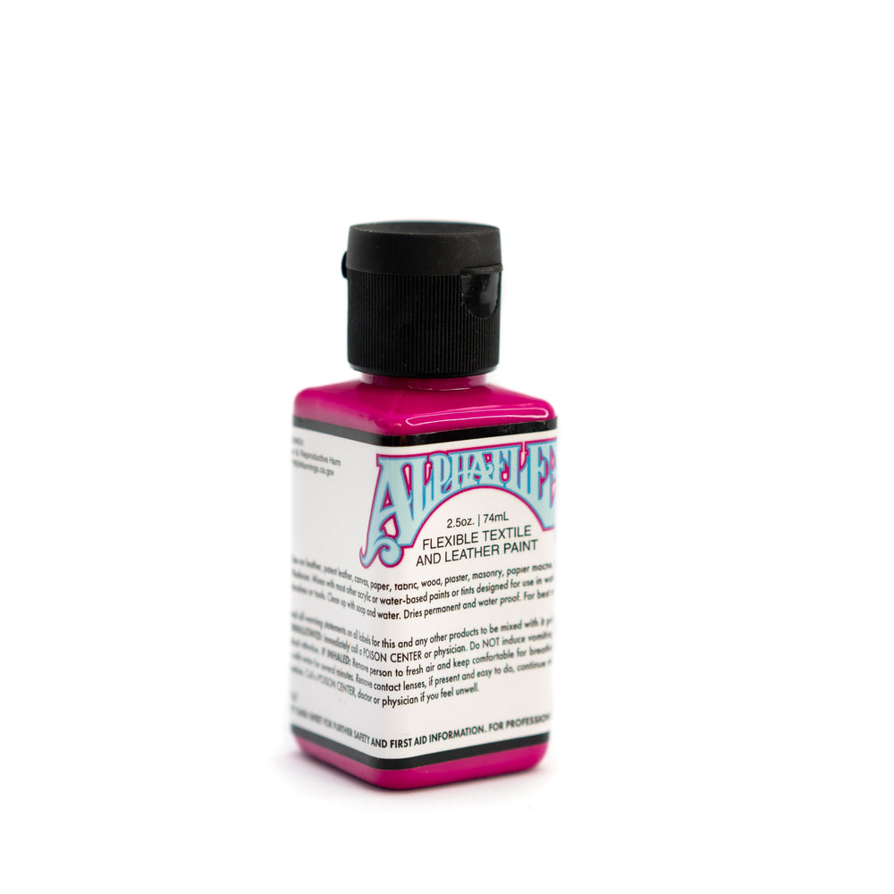 AlphaFlex Flexible Textile & Leather Paint - Electroshock Magenta