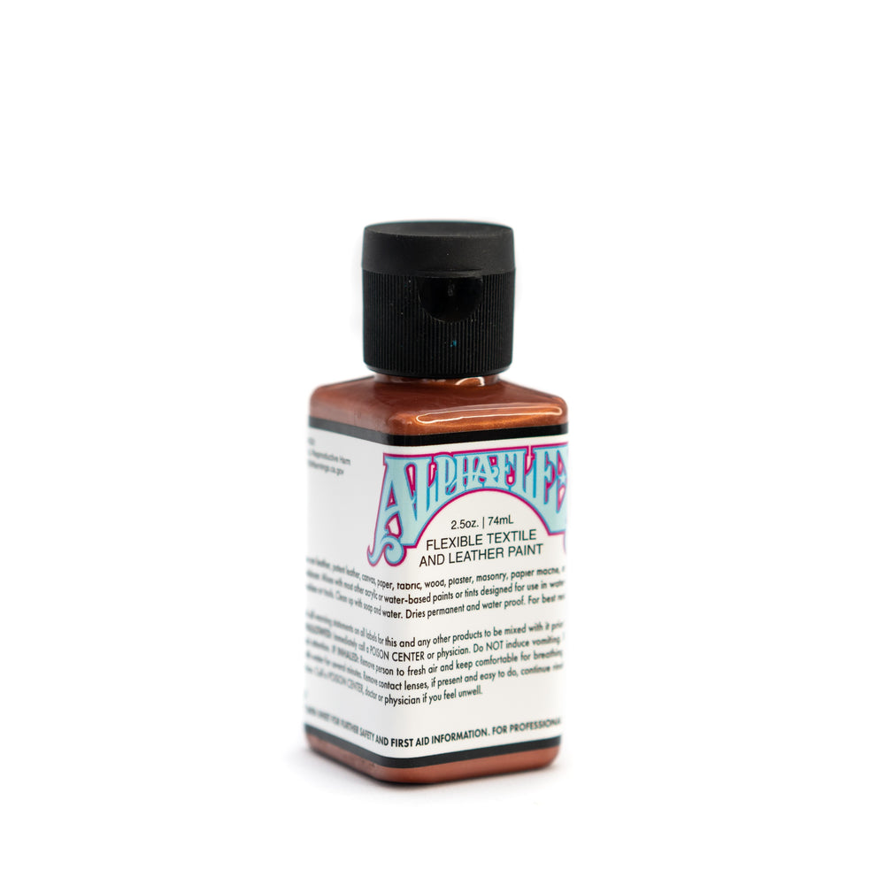 AlphaFlex Flexible Textile & Leather Paint - Metallic Crimson