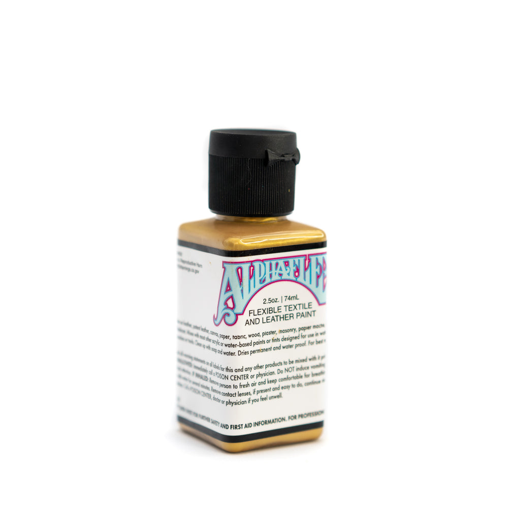 AlphaFlex Flexible Textile & Leather Paint - Metallic Gold