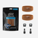 Xpand Laces Quick Release Round No Tie Lacing System - Solid Brown