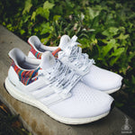 Lace Lab Japanese Katakana Flat Laces - Ultra Boost (White)