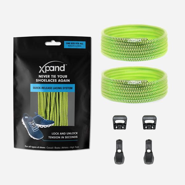 Xpand Laces Quick Release Round No Tie Lacing System - Lemon Lime