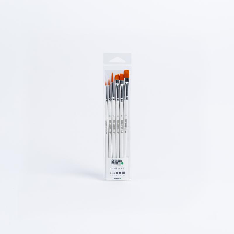 SneakersER Premium Sneaker Painter Brush Set - Custom Pack C