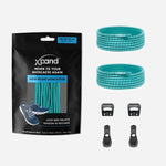 Xpand Laces Quick Release Round No Tie Lacing System - Teal Reflective