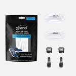 Xpand Laces Quick Release Round No Tie Lacing System - Solid White