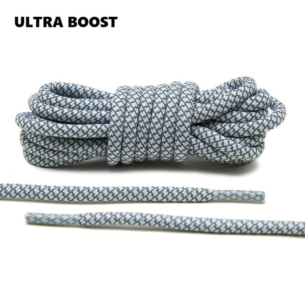 Lace Lab 3M Reflective Rope Laces - Ultra Boost (White)