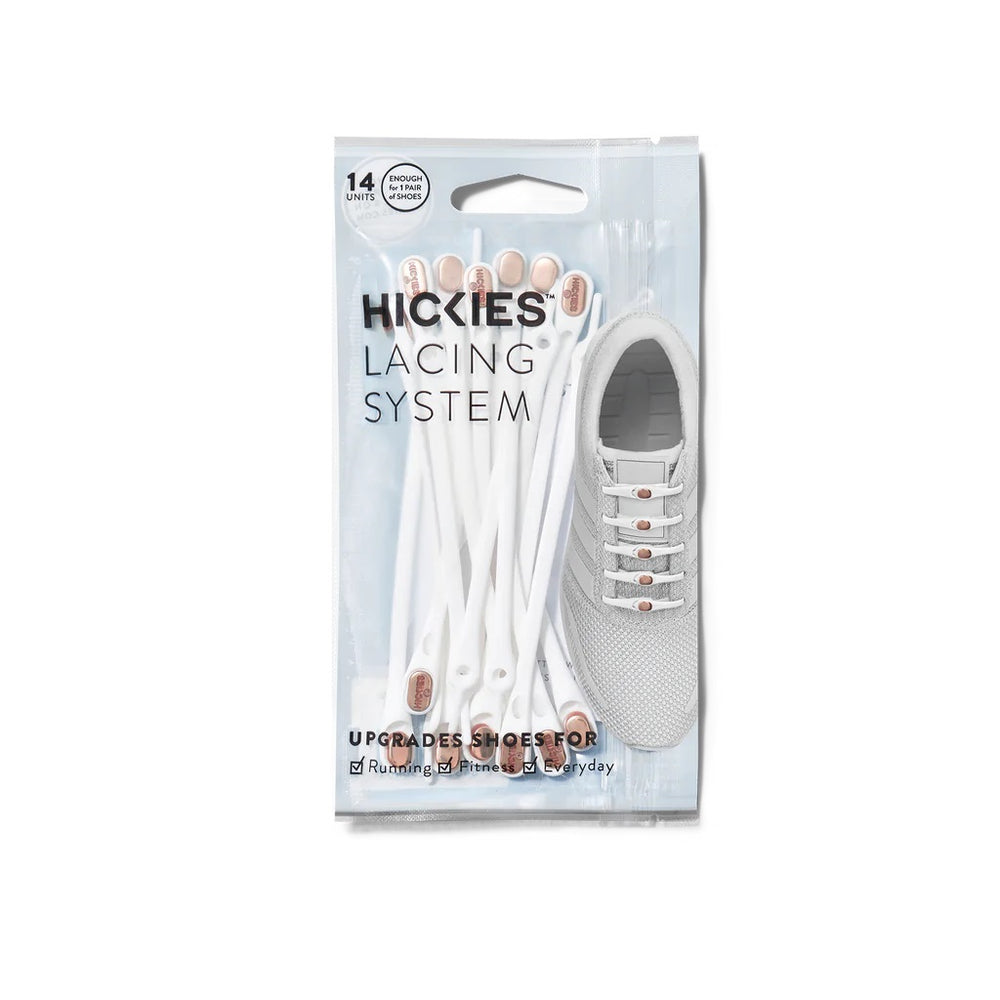 Hickies Lacing System - White / Rose Gold