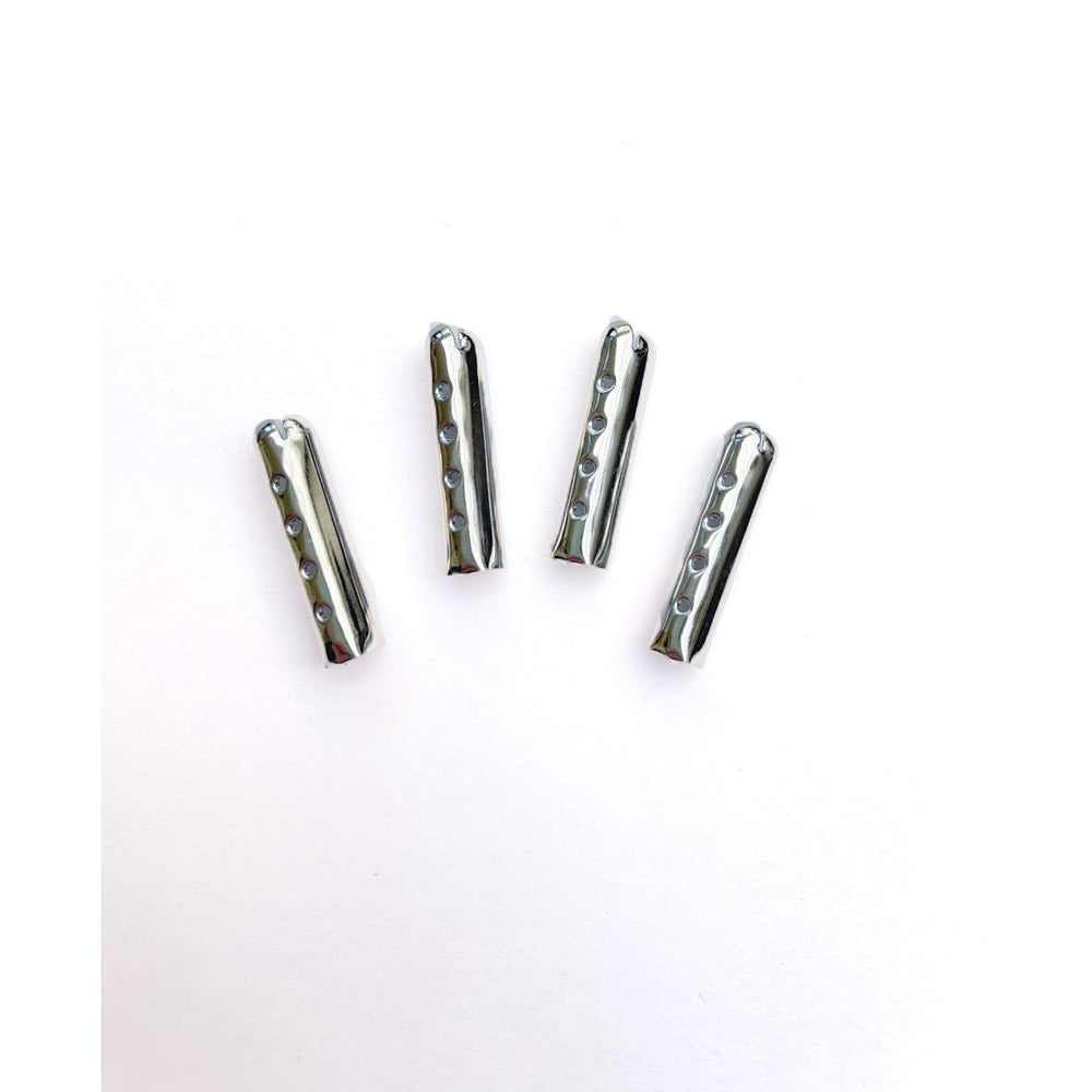 SneakerScience Round Metal Aglets (Silver)