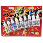 Jacquard Airbrush Colors Paint Metallic Exciter Pack - Starter Set