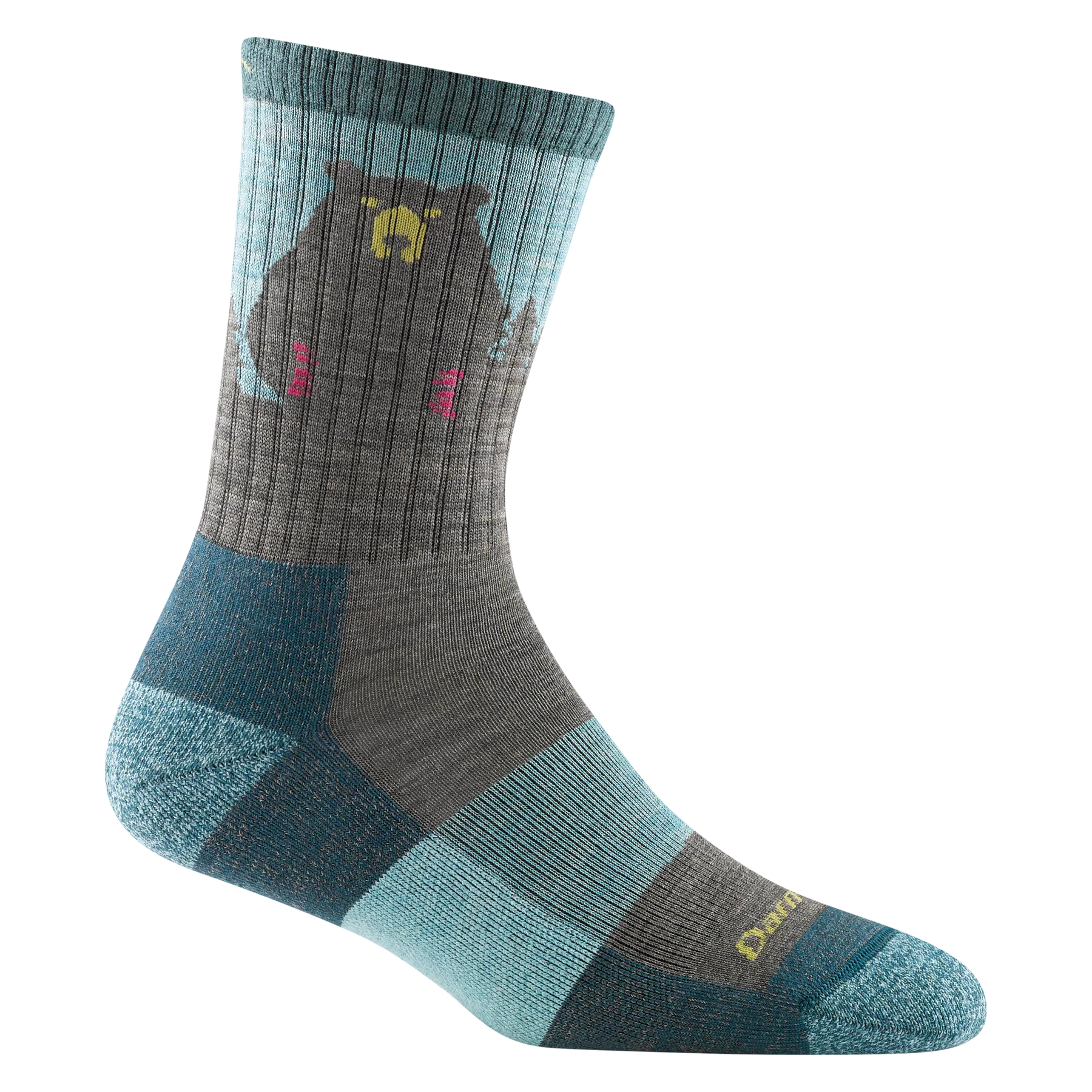 Darn Tough - Women's Bear Town Micro Crew Lightweight Hiking Socks (Aqua)