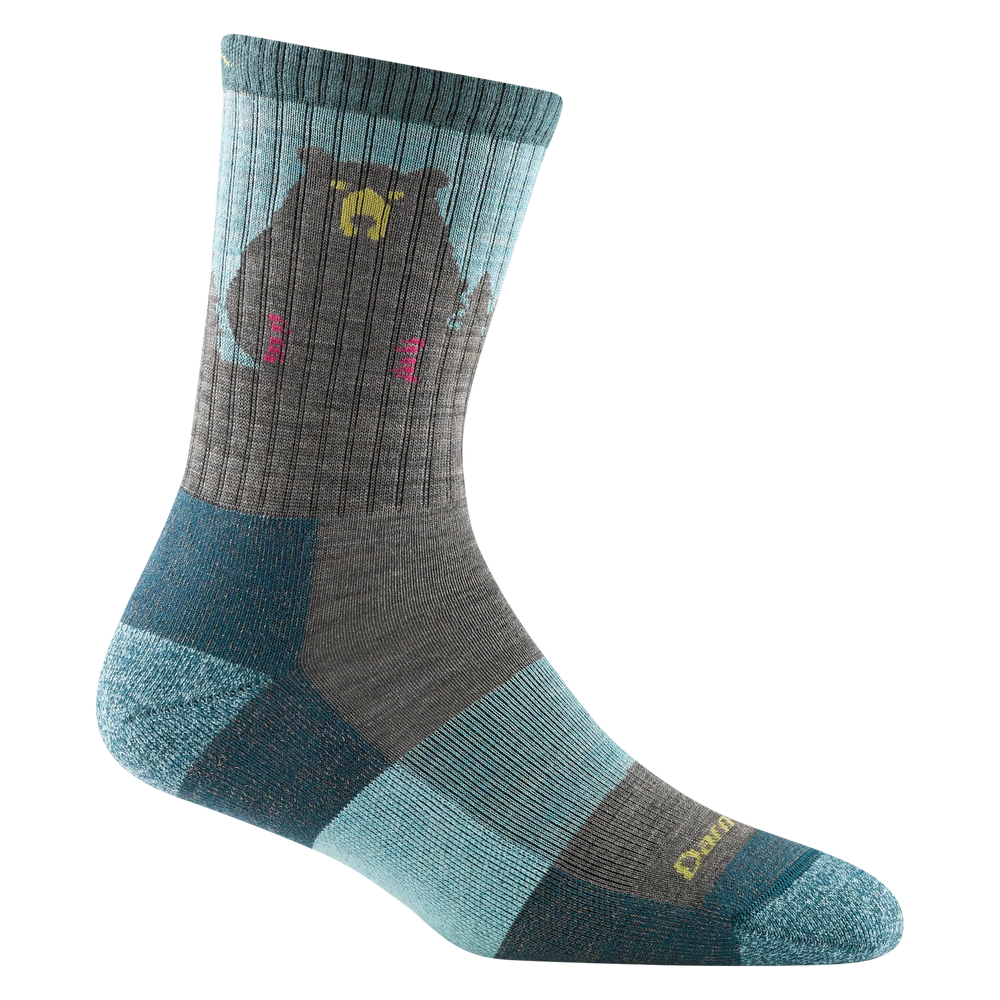 Darn Tough - Women's Bear Town Micro Crew Lightweight Hiking Socks (Aqua)