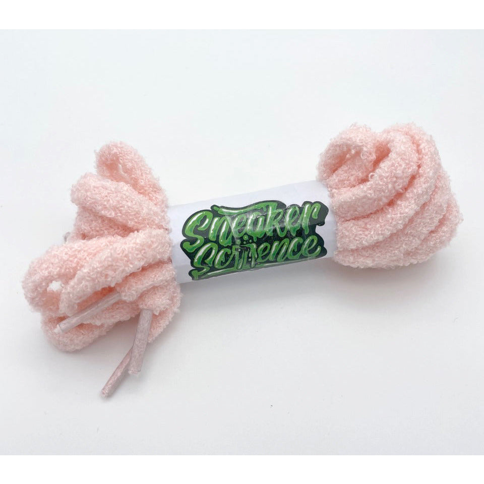 SneakerScience Fluffy Teddy Laces - (Baby Pink)