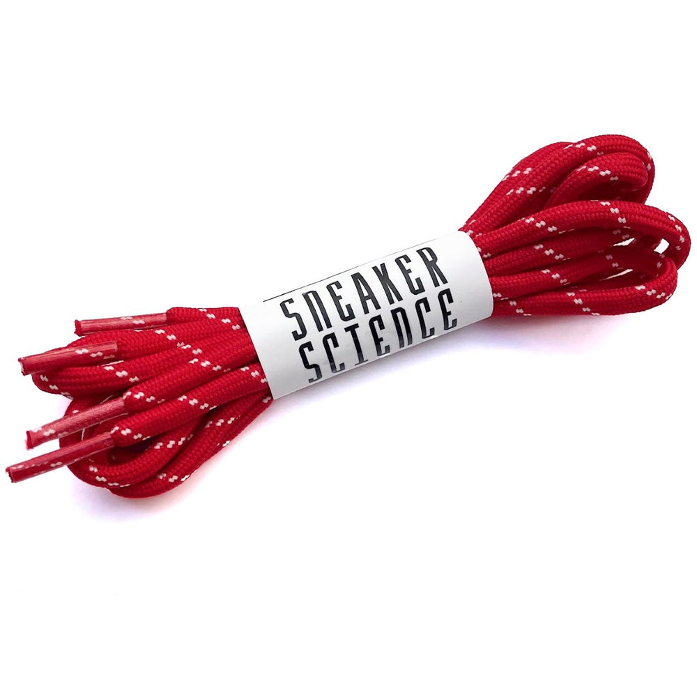 SneakerScience Triple S Style Rope Laces - (Red/White)