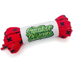 SneakerScience X Print Flat Laces - Red/Black