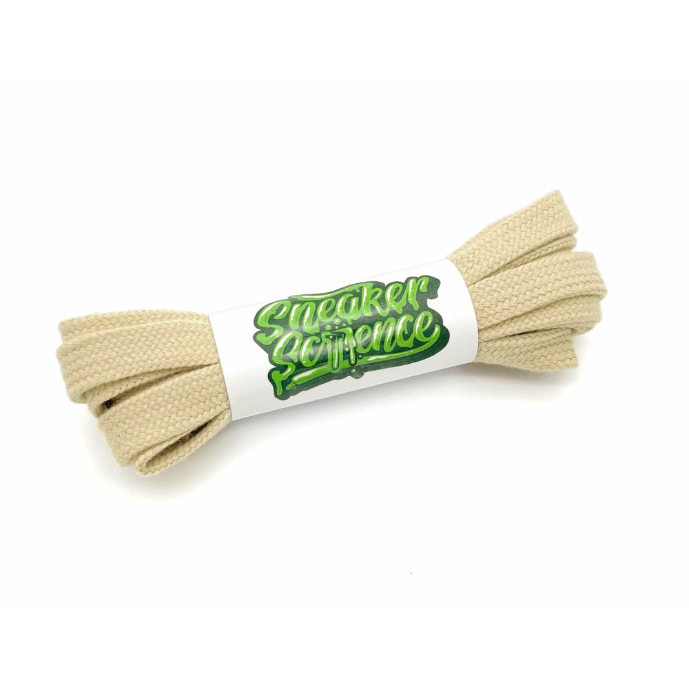 SneakerScience Soft Cotton Shoelaces - (Beige)