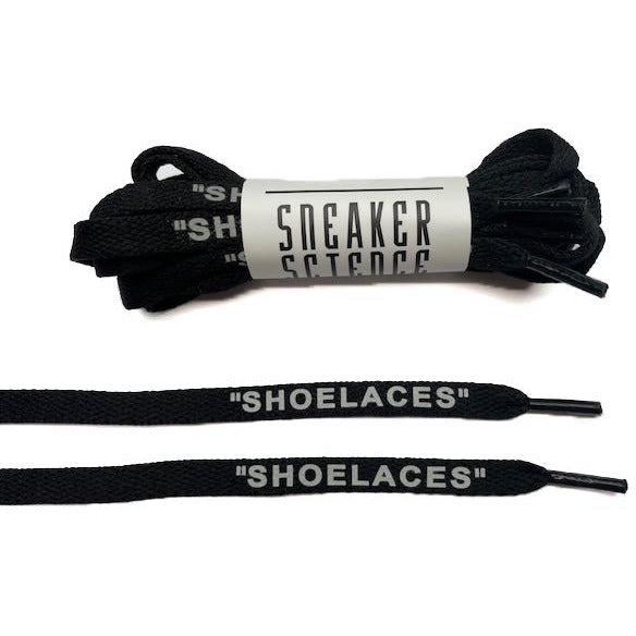 SneakerScience "SHOELACES" Reflective Laces - (Black)