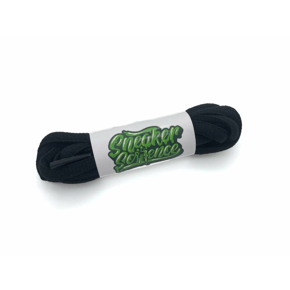 SneakerScience Kids Oval Laces - (Black)