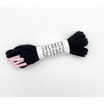 SneakerScience Premium Coloured Tip Laces - (Black/Baby Pink)